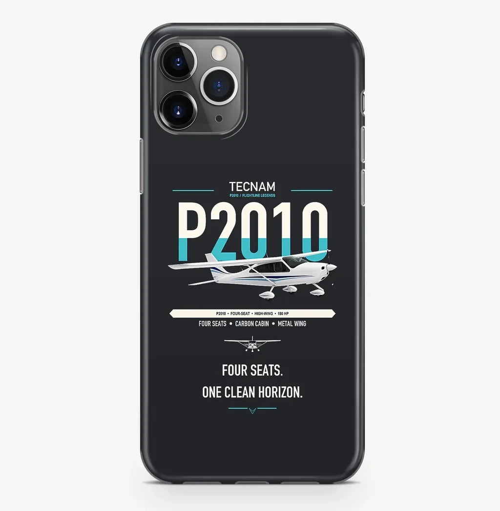 Tecnam P2010 design on black magsafe iphone case, for iPhone Pro Max