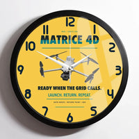 Thumbnail for DJI Matrice 4D design on yellow framed wall clock