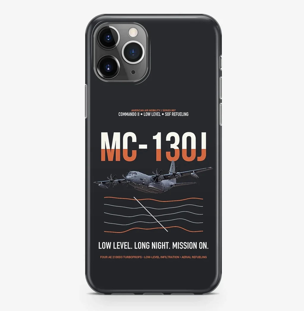 MC-130J COMMANDO II design on black magsafe iphone case, for iPhone Pro Max