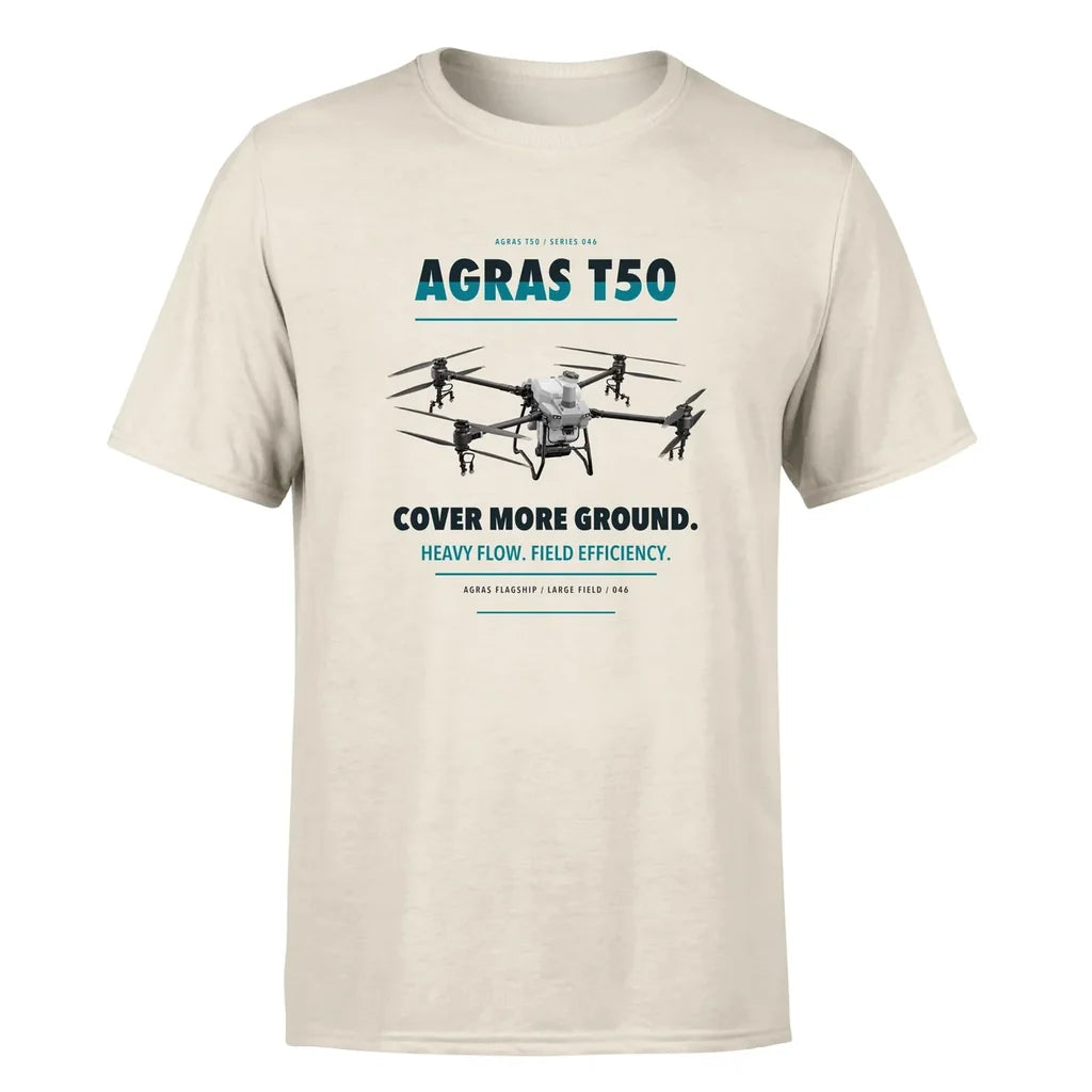 DJI Agras T50 design on beige single side
