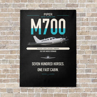 Thumbnail for Piper M700 Fury vertical canvas print - no frame - black background