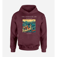 Thumbnail for VINTAGE G4416 - The Census By Air - Premium Hoodie design on darkred premium