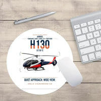 Thumbnail for Airbus H130 design on white round mouse pad