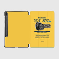 Thumbnail for RB211-535E4 design on yellow samsung tablet tablet case