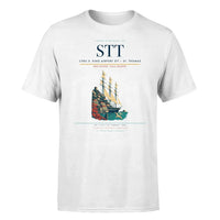 Thumbnail for Cyril E. King Airport (STT) T-Shirt single-side front print in White | cyril-e-king-airport-stt-double-side-t-shirt