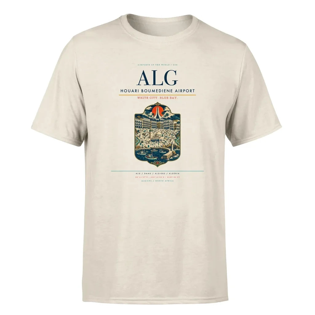 Algiers Airport (ALG) Premium T-Shirt Beige