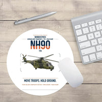 Thumbnail for NHIndustries NH90 TTH design on white round mouse pad