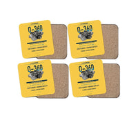 Thumbnail for O-360 design on yellow 4 pieces set coaster