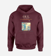Thumbnail for Oulu Airport (OUL) design on dark red hoodie single-side print