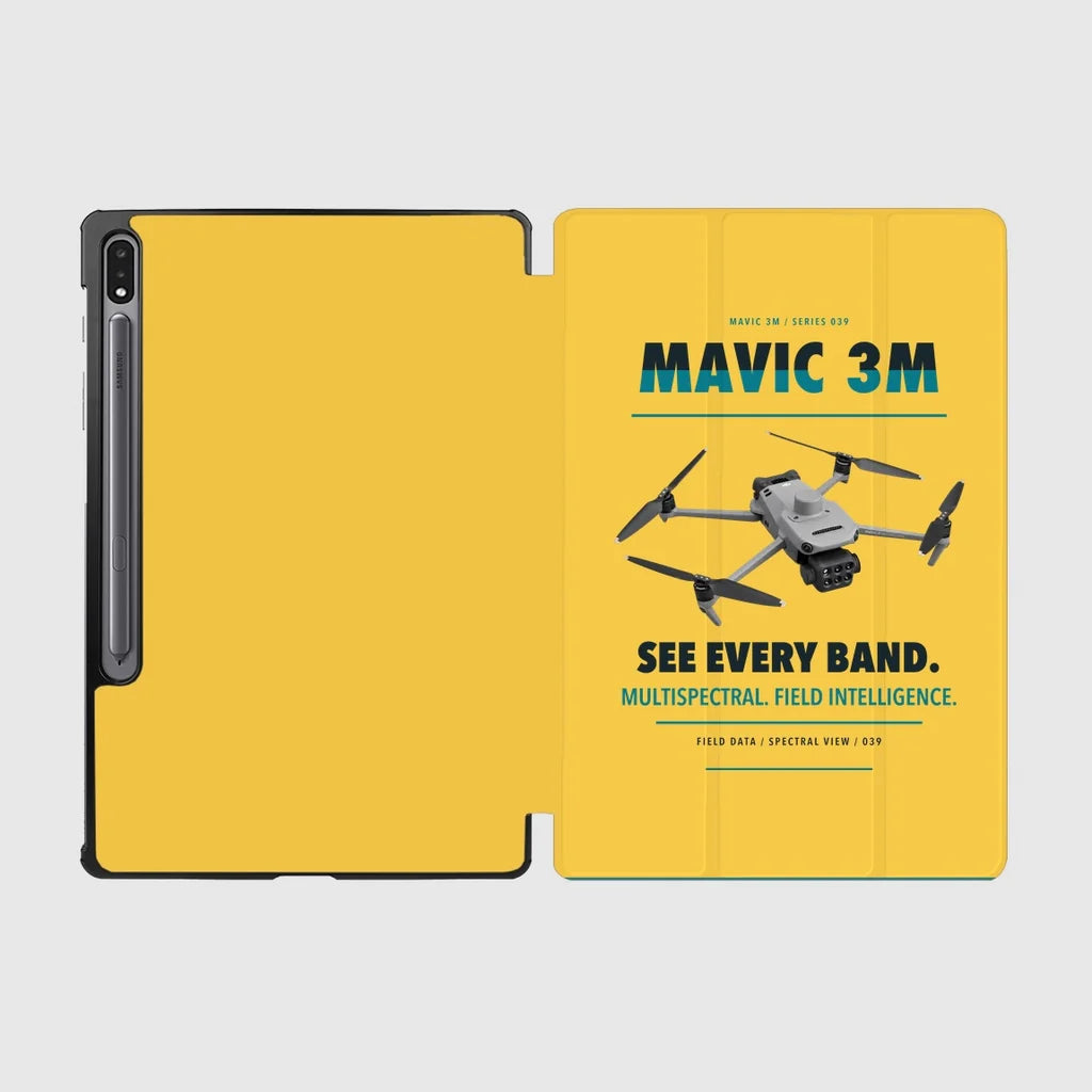 DJI Mavic 3 Multispectral design on yellow samsung tablet tablet case