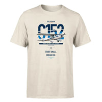 Thumbnail for Cessna 152 design on beige t-shirt, single-side print