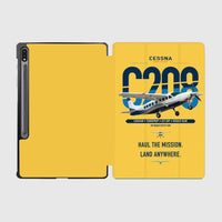 Thumbnail for Cessna 208 Caravan design on yellow samsung tablet tablet case