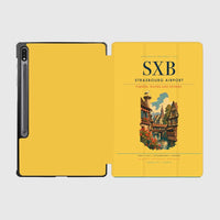 Thumbnail for Strasbourg Airport (SXB) design on yellow samsung tablet tablet case