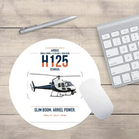 Thumbnail for Airbus H125 design on white round mouse pad