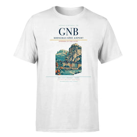 Single-Side Printing — Grenoble-Isère Airport (GNB) Double-Side T-Shirt
