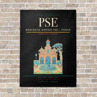 Thumbnail for Mercedita Airport PSE — Ponce vertical canvas print - no frame - black background