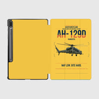 Thumbnail for AgustaWestland AH-129D Mangusta design on yellow samsung tablet tablet case