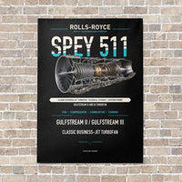Thumbnail for SPEY 511 vertical canvas print - no frame - black background