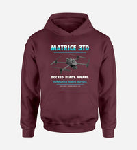 Thumbnail for DJI Matrice 3TD design on dark red hoodie single side