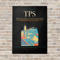 Thumbnail for Vincenzo Florio Airport Trapani-Birgi TPS vertical canvas print - no frame - black background