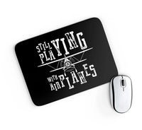 Thumbnail for Still Playing With Airplanes aviation design on neoprene with anti-slip base mouse pad.