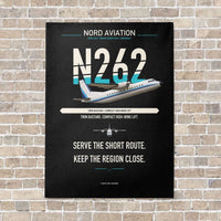 Thumbnail for Nord 262A vertical canvas print - no frame - black background