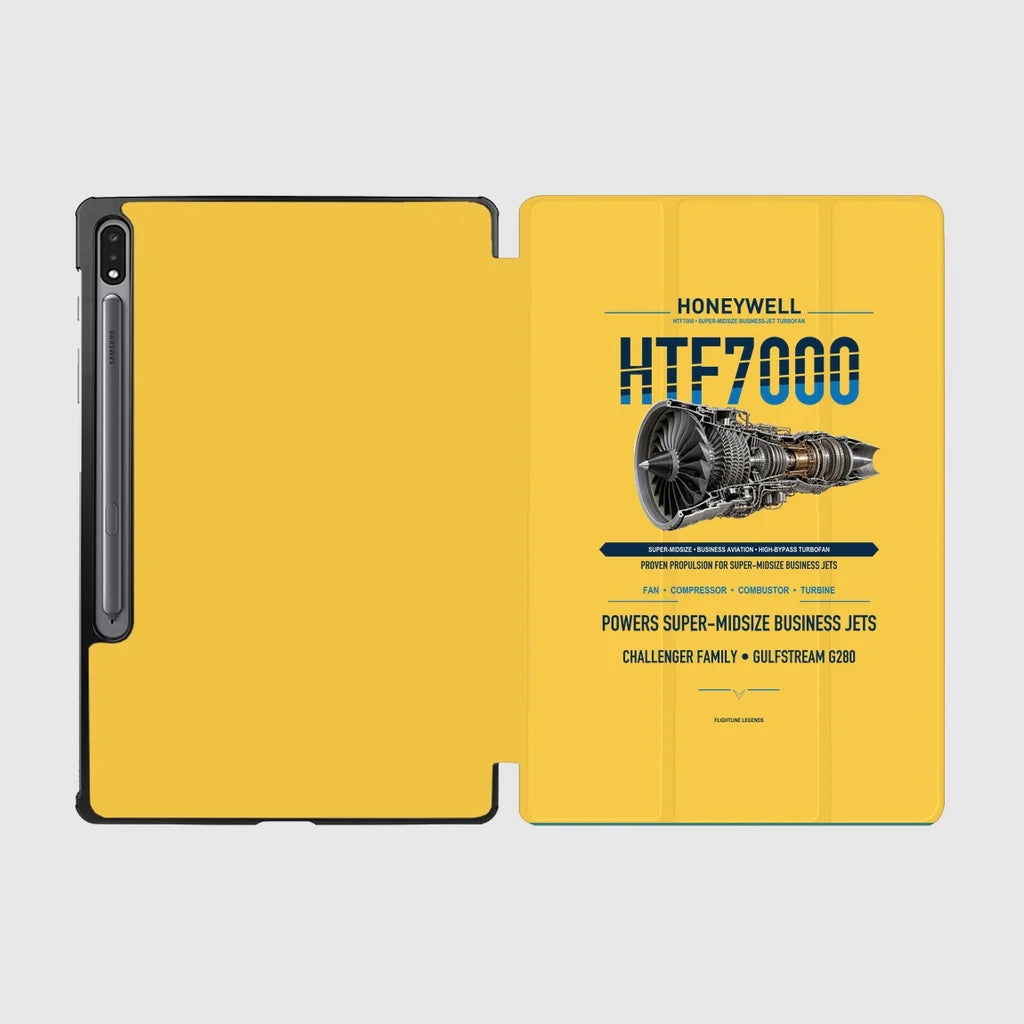 HTF7000 design on yellow samsung tablet tablet case