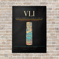 Thumbnail for Bauerfield International Airport VLI — Port Vila vertical canvas print - no frame - black background