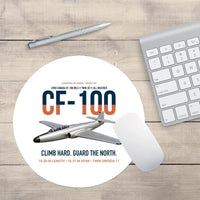 Thumbnail for Avro Canada CF-100 Mk5 Canuck Northern All Weather Interceptor design on white round mouse pad