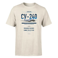 Thumbnail for Convair CV-240 design on beige single side