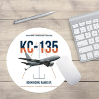 Thumbnail for KC-135 STRATOTANKER design on white round mouse pad