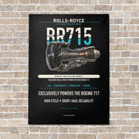 Thumbnail for BR715 vertical canvas print - no frame - black background