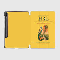 Thumbnail for Valley International Airport (HRL) design on yellow samsung tablet tablet case