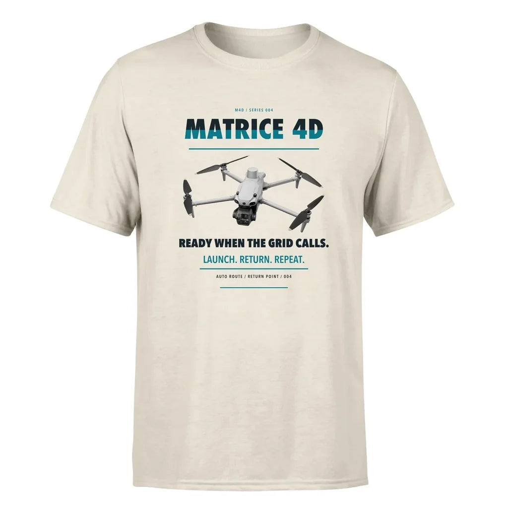 DJI Matrice 4D design on beige single side