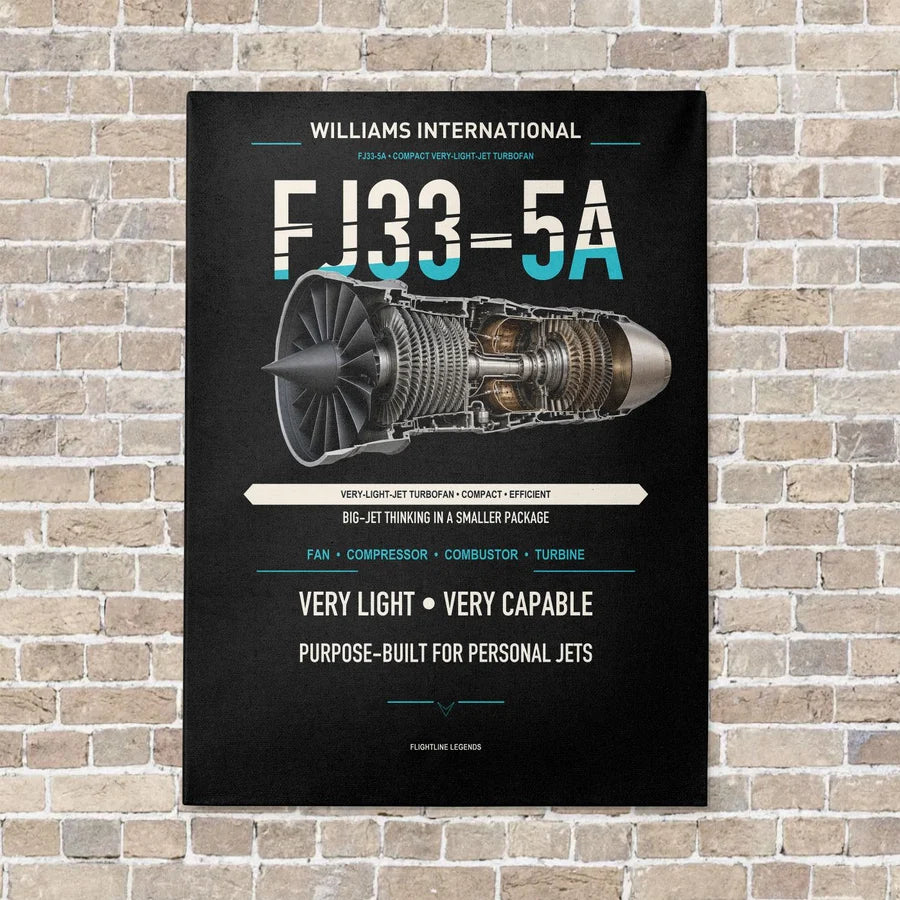 FJ33-5A vertical canvas print - no frame - black background