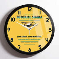 Thumbnail for Fotokite Sigma design on yellow framed wall clock