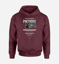 Thumbnail for PW1900G design on dark red hoodie single side