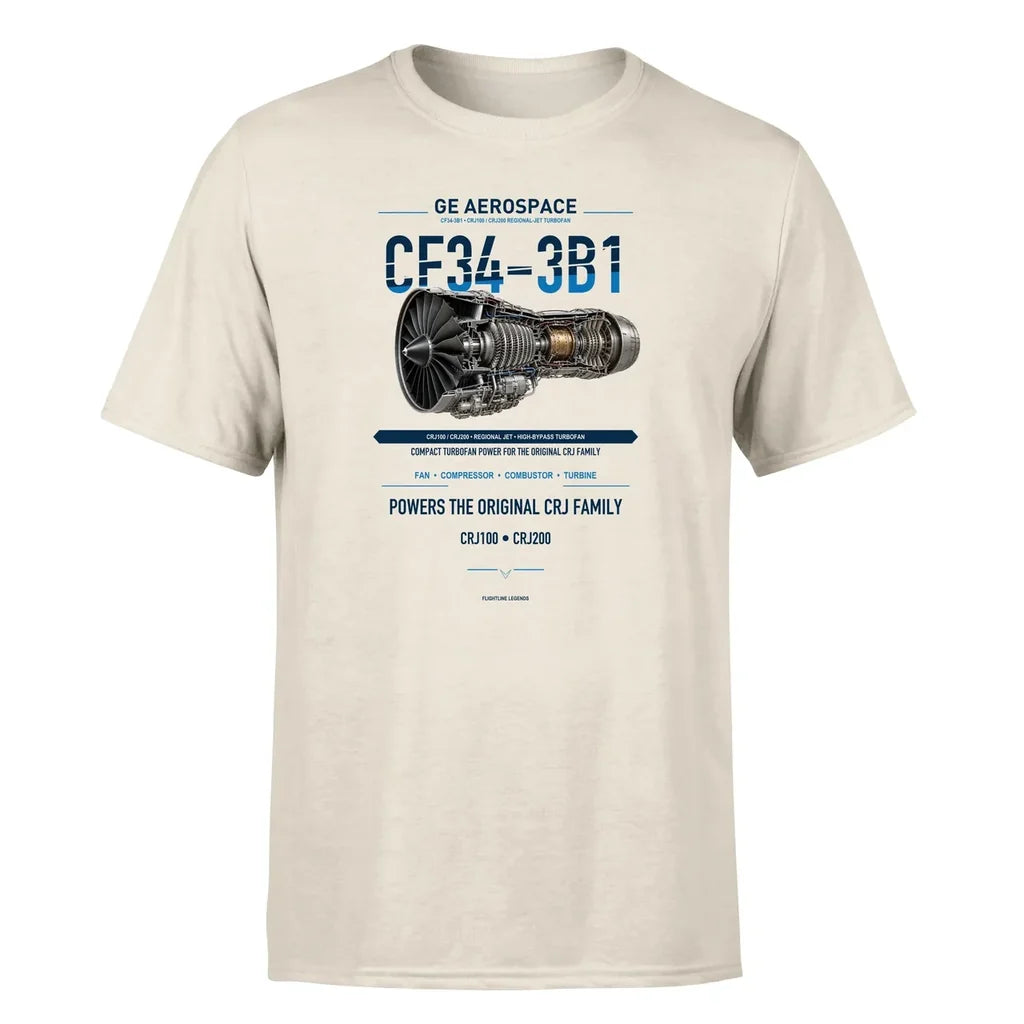 CF34-3B1 design on beige single side