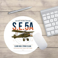 Thumbnail for Royal Aircraft Factory S.E.5a design on white round mouse pad