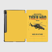 Thumbnail for Airbus Helicopters Tiger HAD design on yellow samsung tablet tablet case