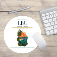 Thumbnail for Labuan Airport (LBU) design on white round mouse pad