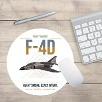 Thumbnail for F-4D Phantom II design on white round mouse pad