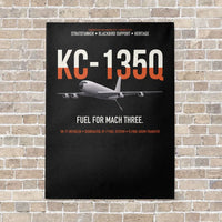 Thumbnail for KC-135Q Blackbird Tanker vertical canvas print - no frame - black background