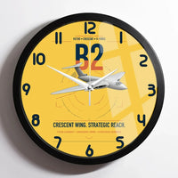 Thumbnail for Handley Page Victor B2 design on yellow framed wall clock