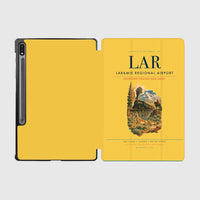 Thumbnail for Laramie Regional Airport (LAR) design on yellow samsung tablet tablet case