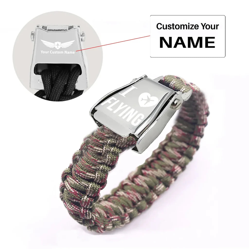 Customisable I Love Flying Bracelet - view 19