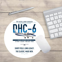 Thumbnail for DHC-6 Twin Otter Classic 300-G design on white round mouse pad