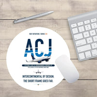 Thumbnail for Airbus ACJ319neo design on white round mouse pad