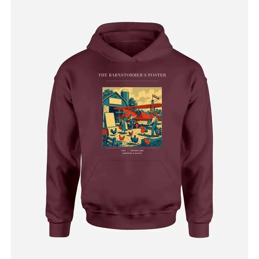 VINTAGE G4165 - The Barnstormer's Poster - Premium Hoodie design on darkred premium