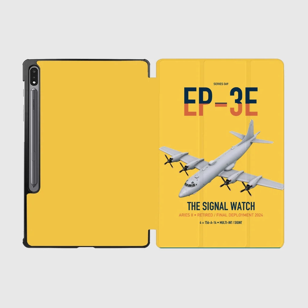 EP-3E ARIES II design on yellow samsung tablet tablet case